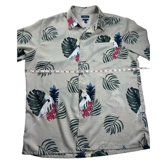 Croft & Barrow Hawaiian Shirt Men's L Tropical‎ Print Short Sleeves Button-Up - Picture 5 of 7